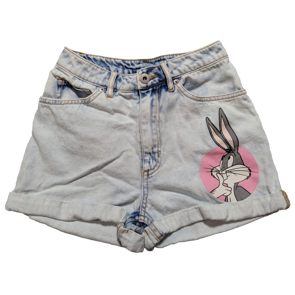 Looney Tunes Bugs Bunny- H&M Divided Women Size 2 Denim Shorts